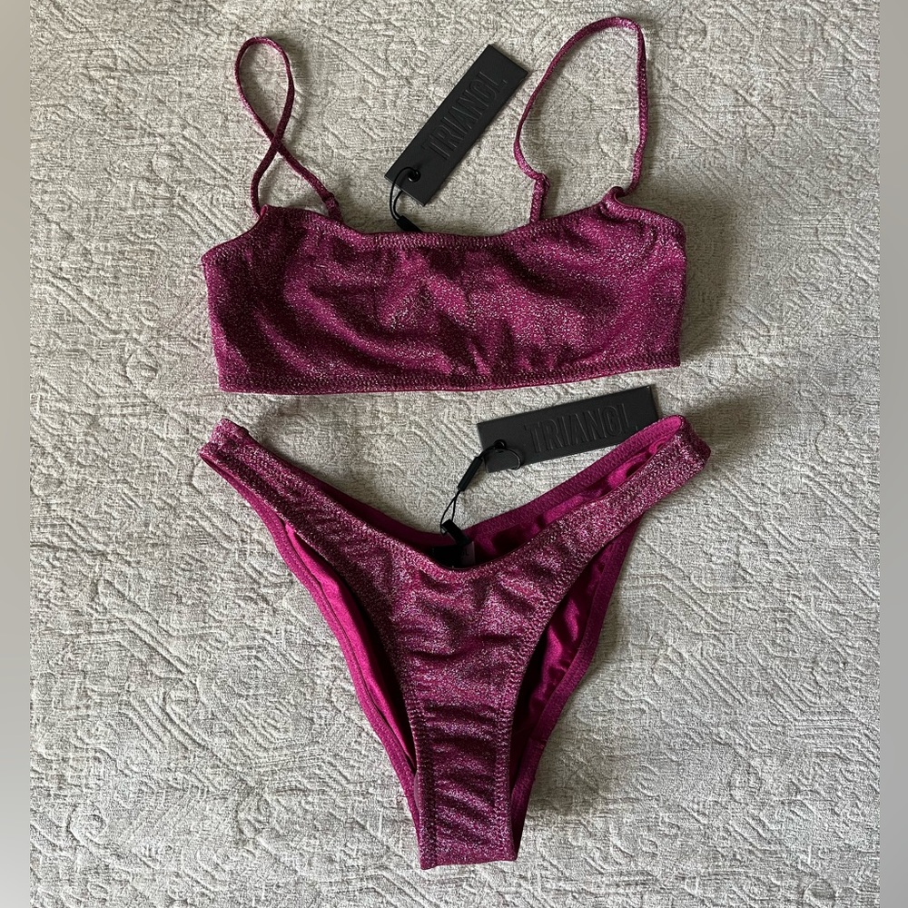 SOLD Triangl bikini set XS Grape Sparkle